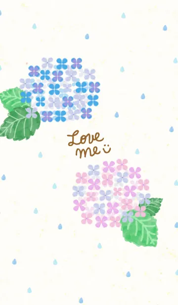 [LINE着せ替え] 紫陽花スマイル14の画像1