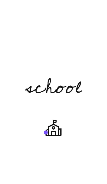 [LINE着せ替え] School Calm - White Themeの画像1