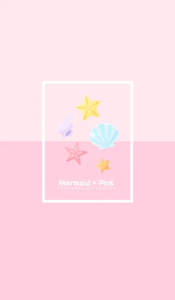 [LINE着せ替え] Mermaid Pink 〜かわいい夏のテーマ〜の画像1