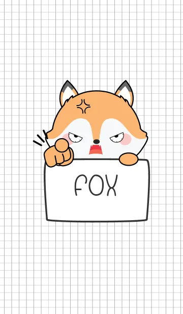 [LINE着せ替え] Simple Angry Fox (jp)の画像1