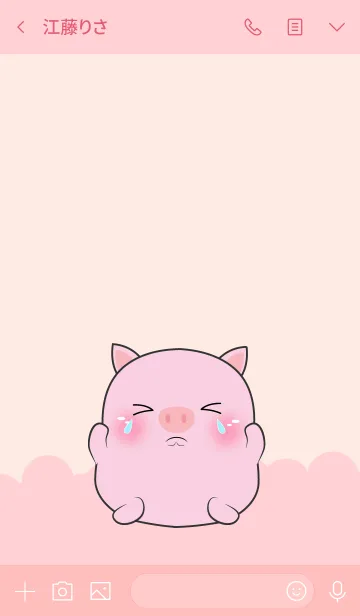 [LINE着せ替え] Love Cute Cute Pig Pig (jp)の画像3
