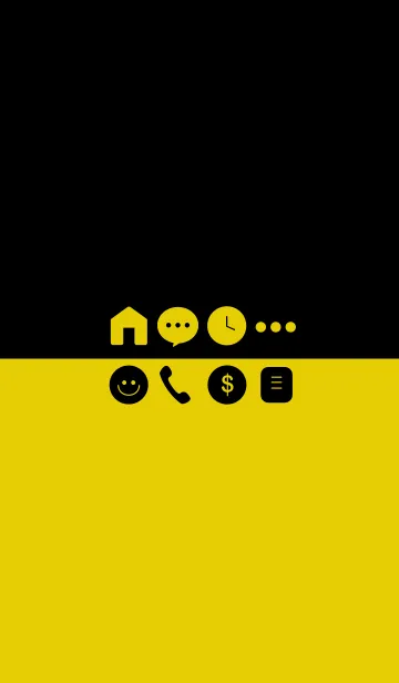 [LINE着せ替え] Corn Yellow ＆ Black (jp)の画像1