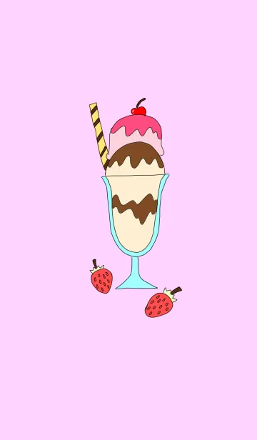 [LINE着せ替え] Simple ice cream themeの画像1