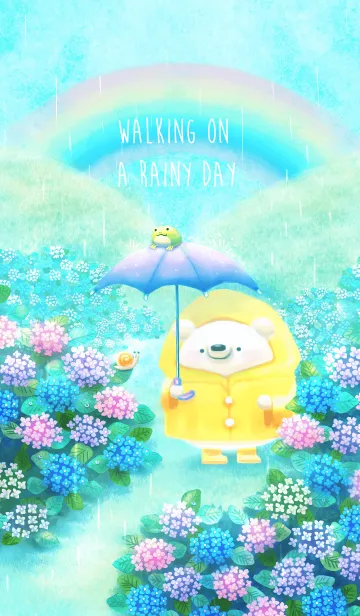 [LINE着せ替え] 雨の日のお散歩の画像1