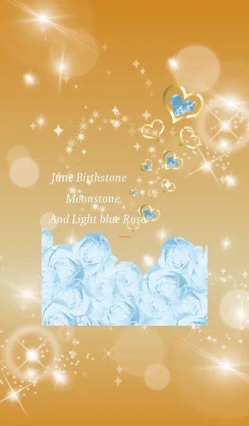 [LINE着せ替え] オレンジ : 誕生石6月のムーンストーンの画像1