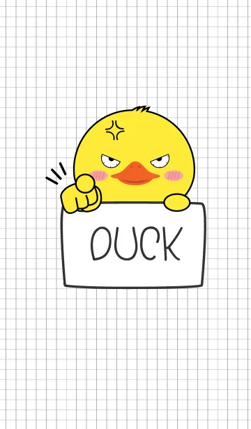 [LINE着せ替え] Simple Angry Duck (jp)の画像1