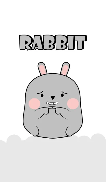 Love Cute Cute Gray Rabbit (jp)の着せ替えメイン画像