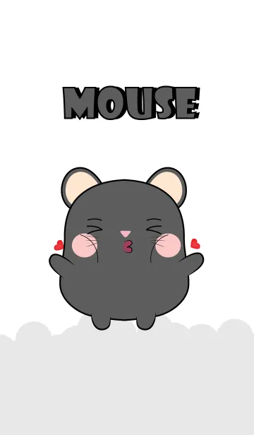 [LINE着せ替え] Emotion Love You Black Mouse (jp)の画像1