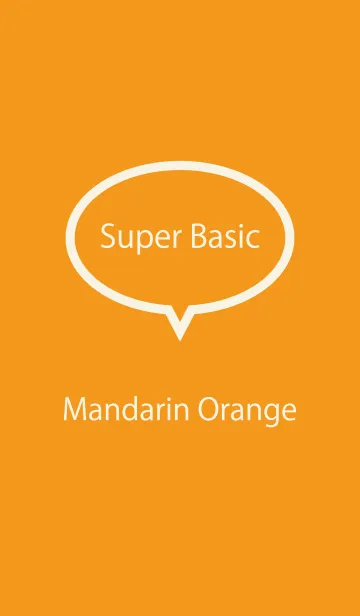 [LINE着せ替え] Super Basic Mandarin Orangeの画像1