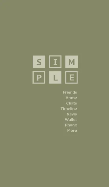 SIMPLE BOX =khaki=の着せ替えメイン画像