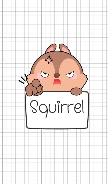 [LINE着せ替え] Simple Angry Squirrel (jp)の画像1