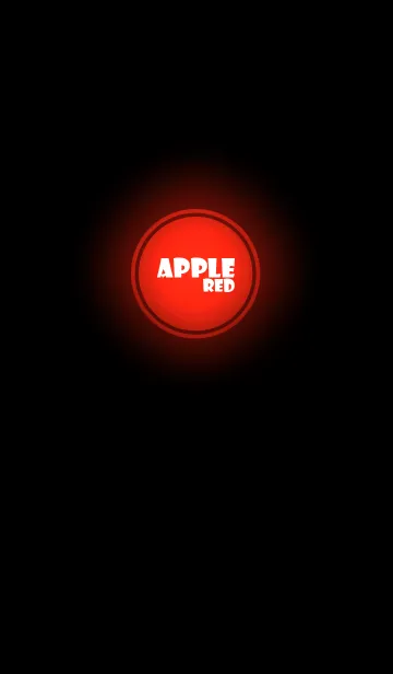 [LINE着せ替え] Apple Red In Black v.6 (jp)の画像1