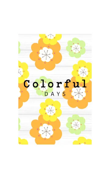 [LINE着せ替え] Colorful days 03 woodの画像1