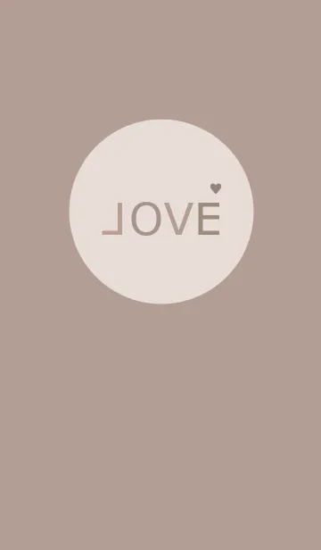 [LINE着せ替え] LOVE =dusty brown=の画像1
