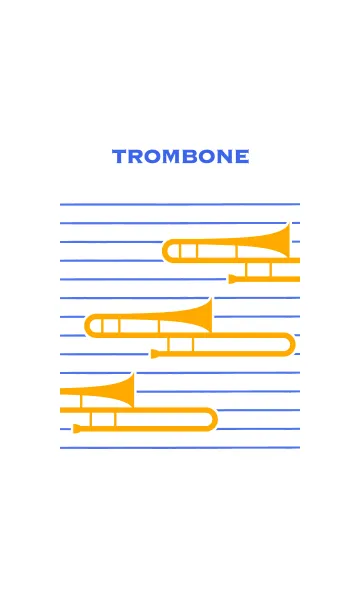 [LINE着せ替え] トロンボーン＆ボーダーの画像1