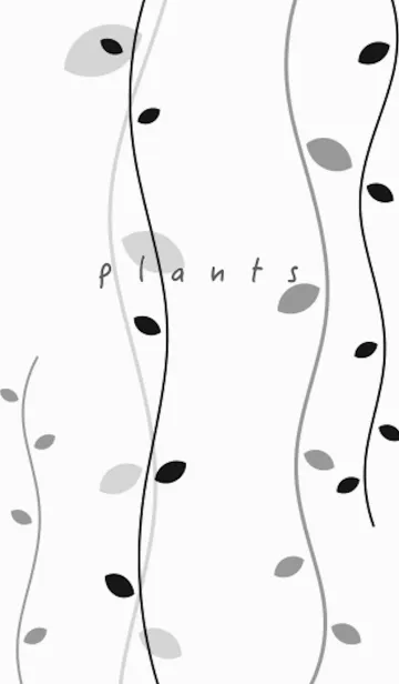 [LINE着せ替え] simple plants. (white)の画像1