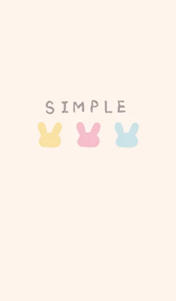 [LINE着せ替え] ほんわりうさぎの画像1
