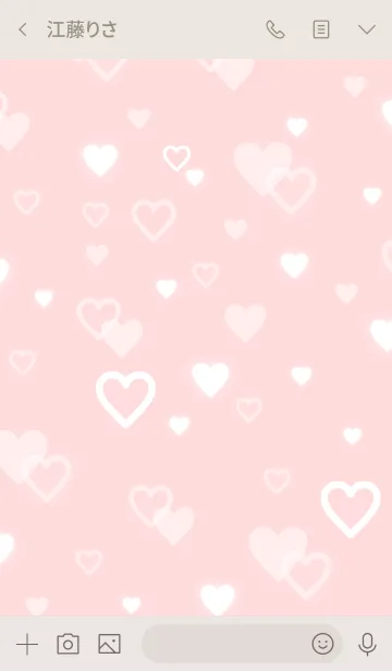 [LINE着せ替え] スマイル-ハートたくさん9-の画像3