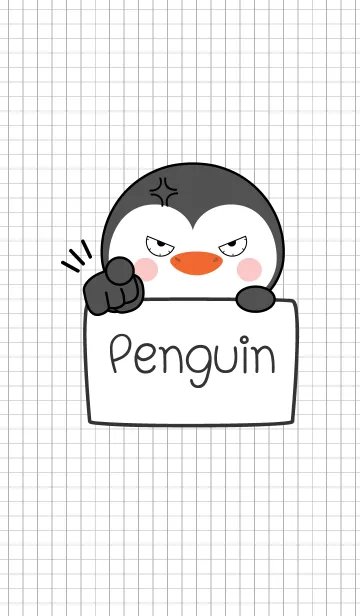 [LINE着せ替え] Simple Angry Penguin (jp)の画像1