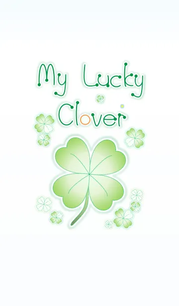 [LINE着せ替え] My Lucky Clover 2！ (Blue V.2)の画像1