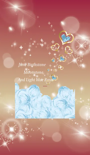 [LINE着せ替え] ボルドー : 誕生石6月のムーンストーンの画像1