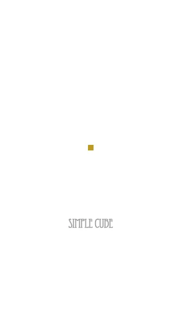 [LINE着せ替え] Simple Cube Whiteの画像1
