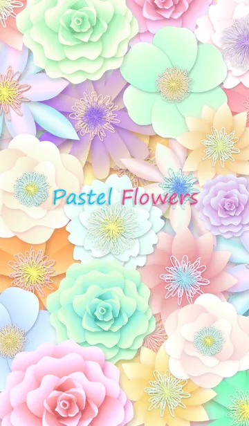 [LINE着せ替え] *Pastel Flowers*の画像1