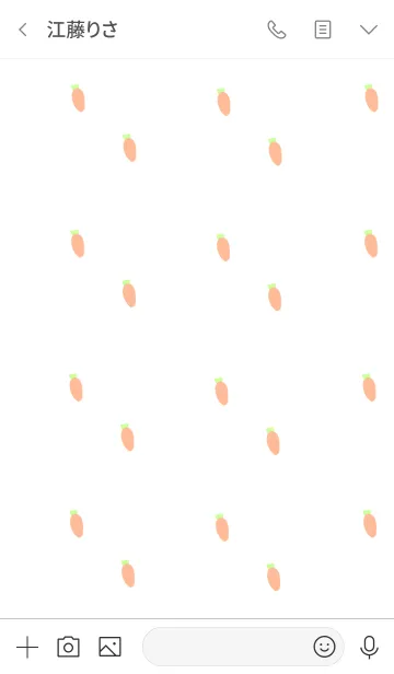 [LINE着せ替え] パステルにんじん。の画像3