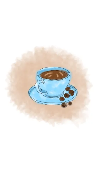 [LINE着せ替え] Watercolor coffee themeの画像1