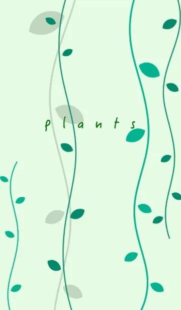 [LINE着せ替え] simple plants. (green)の画像1