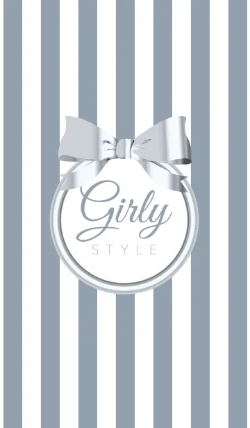 [LINE着せ替え] Girly Style-SILVERStripes21の画像1