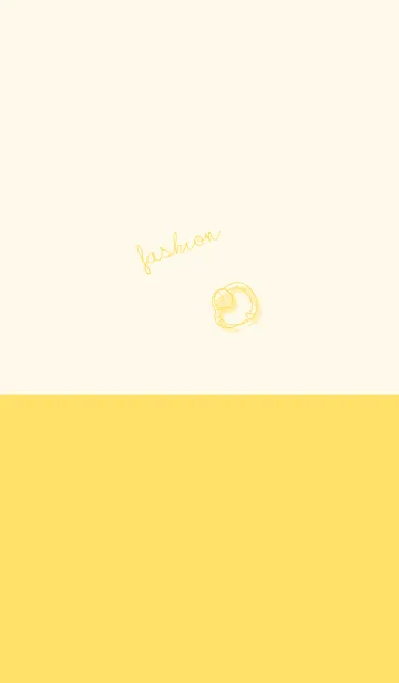 [LINE着せ替え] fashion cream yellowの画像1