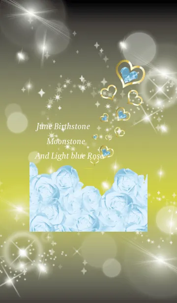 [LINE着せ替え] 黒と黄色 : 誕生石6月のムーンストーンの画像1