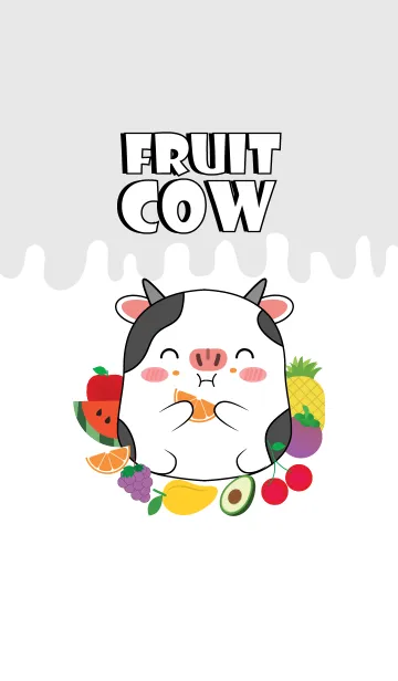 [LINE着せ替え] Cow And Fruit Theme (jp)の画像1