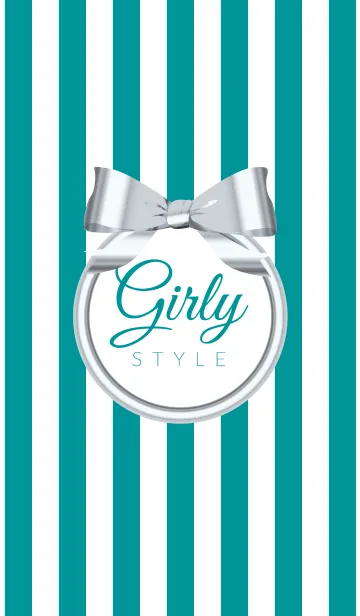 [LINE着せ替え] Girly Style-SILVERStripes19の画像1