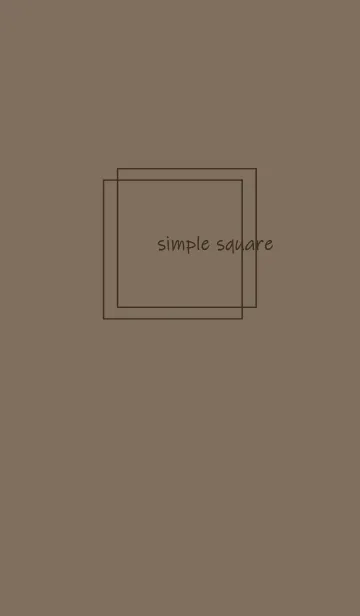 [LINE着せ替え] simple square =dusty brown=の画像1