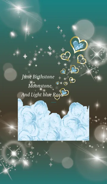 [LINE着せ替え] 茶色と緑 : 誕生石6月のムーンストーンの画像1