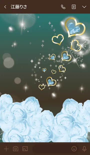 [LINE着せ替え] 茶色と緑 : 誕生石6月のムーンストーンの画像3