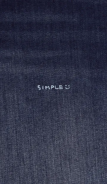 [LINE着せ替え] デニム-ブルー2-の画像1