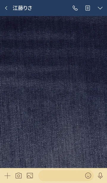 [LINE着せ替え] デニム-ブルー2-の画像3