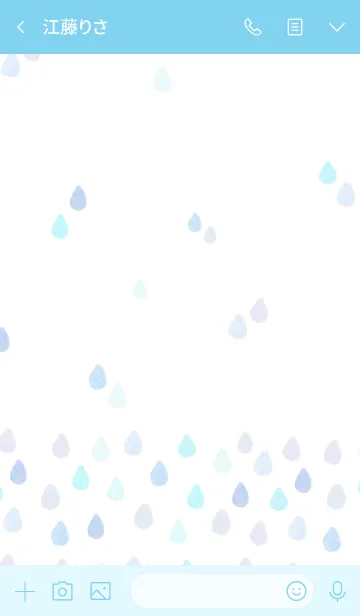 [LINE着せ替え] スマイル たくさん雫20の画像3