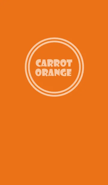 [LINE着せ替え] Love Carrot Orange v.6 (jp)の画像1