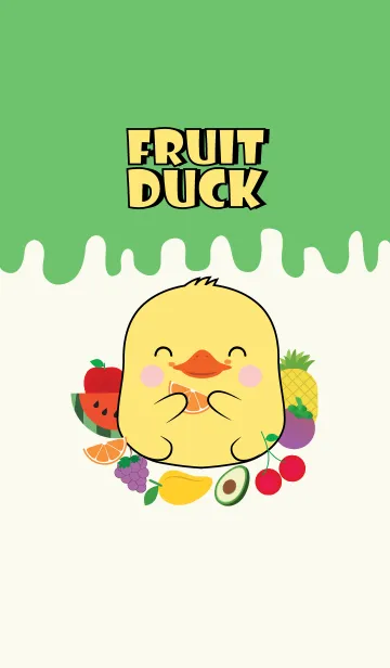 [LINE着せ替え] Duck And Fruit Theme (jp)の画像1