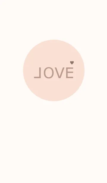 [LINE着せ替え] LOVE =pink beige=**の画像1