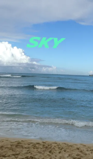[LINE着せ替え] Sky 4 ; 空 雲 海 シンプルの画像1