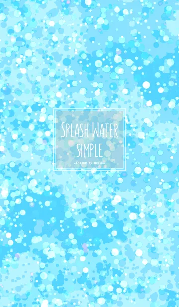 [LINE着せ替え] Splash Water シンプルの画像1