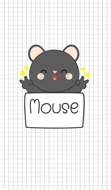 [LINE着せ替え] Cool Black Mouse Theme (jp)の画像1