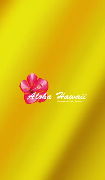 [LINE着せ替え] ハワイ Aloha Hawaii Goldの画像1