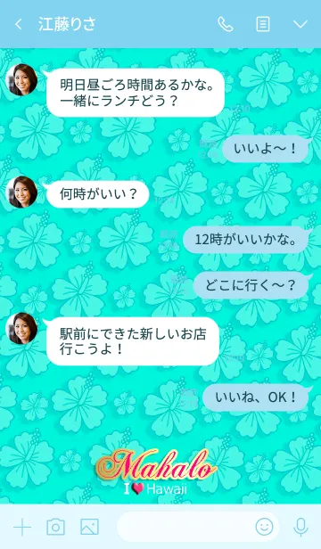 [LINE着せ替え] アイ★ラブ★ハワイ #10の画像4