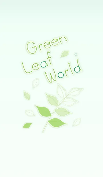 [LINE着せ替え] Green Leaf World！ (Green V.5)の画像1